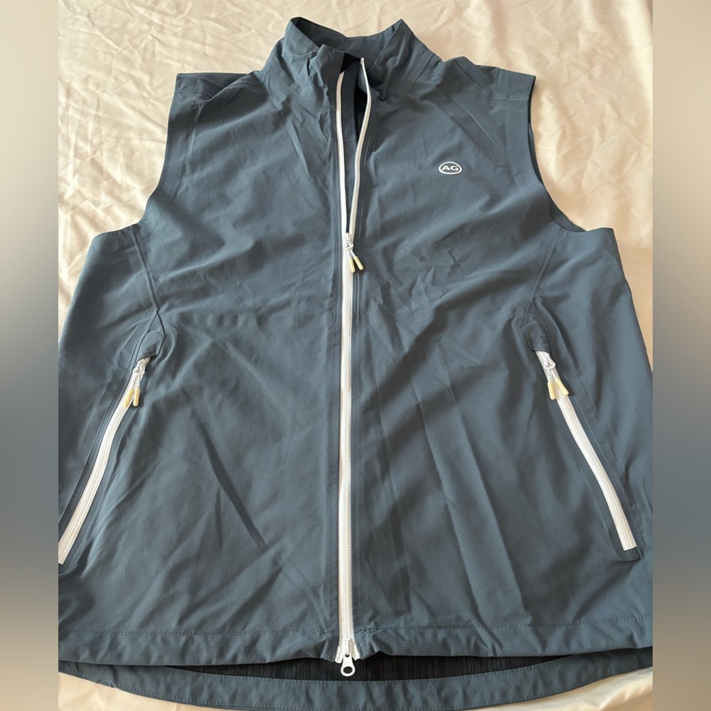 Men's Blue Hooded Vest